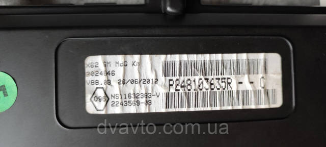 248103635R Панель приборов купить Ровно
