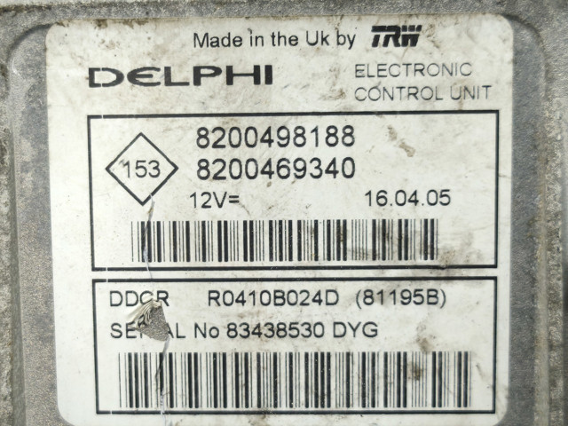 8200498188 RENAULT Блок управления двигателем купить в Тернополь