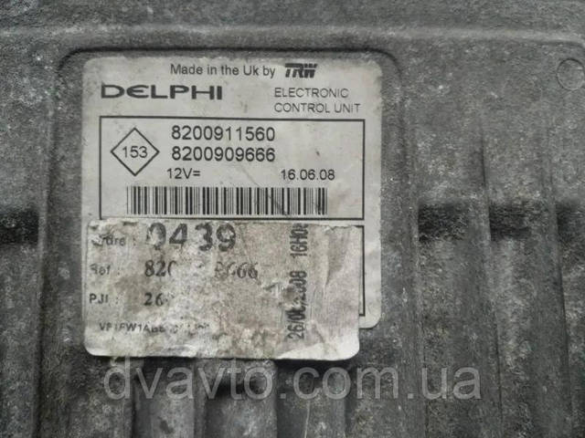 8200911560 RENAULT Блок управления двигателем купить в Чернигов