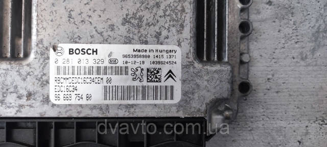9653958980 PEUGEOT Модуль управления (ЭБУ) двигателем купить в Киев