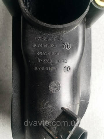 PEUGEOT 9674942380 Патрубок дроссельной заслонки в наличии Днепр