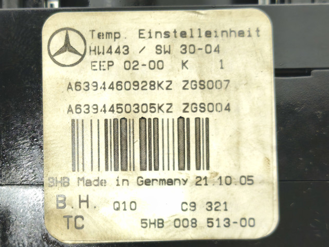 A6394460928 MERCEDES Блок управления режимами отопления/кондиционирования купить в Тернополь