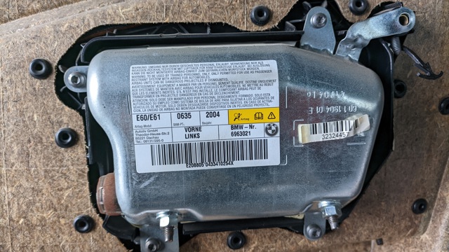 Подушка безопасности (AIRBAG) двери передней левой 6963021 BMW