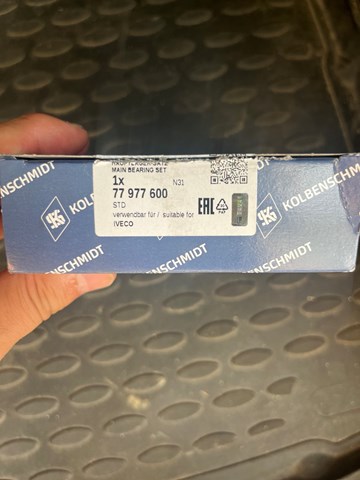 77977600 Вкладыши коленвала коренные, комплект, стандарт (STD) купить Хмельницкий