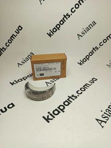 Вкладыши коленвала коренные, комплект, 2-й ремонт 2102041912 HYUNDAI