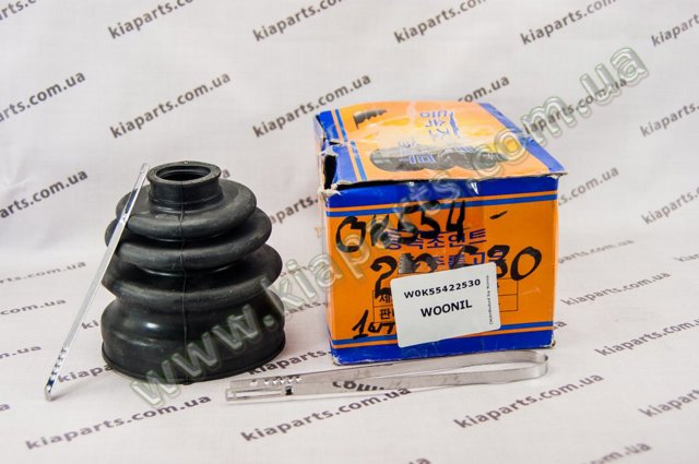 Пыльник шарнира угловых скоростей наружный правый 496093KA10 WOONIL