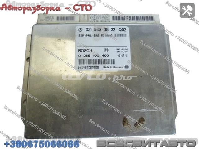 BOSCH 0265109499 Блок управления ESP в наличии Чернигов