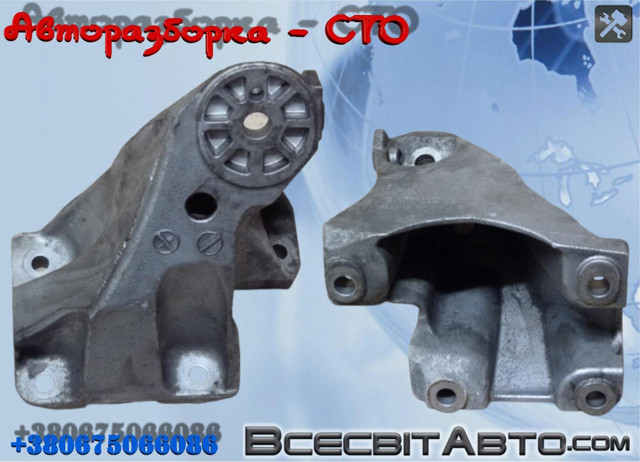 Кронштейн подушки (опоры) двигателя, правой 7L6199308C VAG