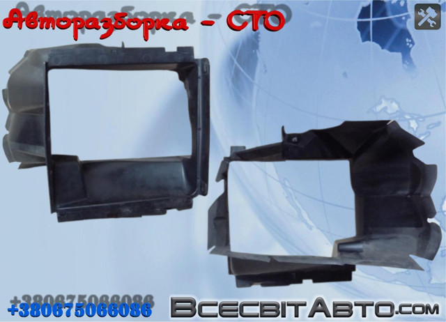 7P6117336 VAG Воздуховод (дефлектор) радиатора интеркуллера правый купить в Ирпень