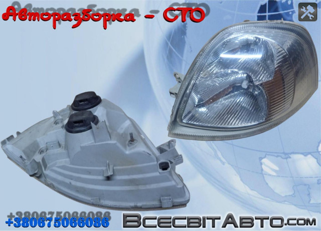 Фара дальнего света в сборе 8200163519 RENAULT