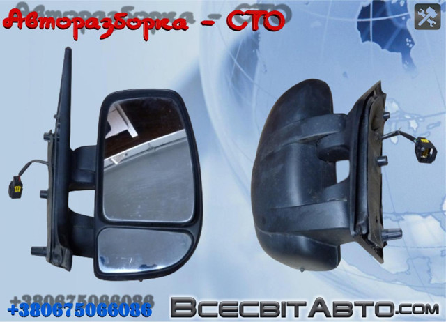 Боковое зеркало заднего вида правое 8200255776 RENAULT