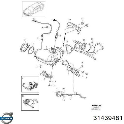 31439481 VOLVO Датчик кислорода после катализатора купить в Ужгород