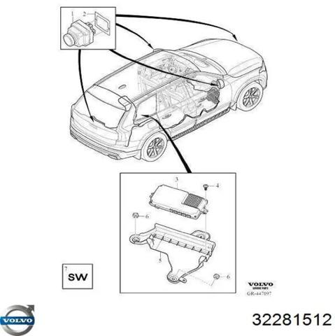 Блок управления камерой 32281512 VOLVO