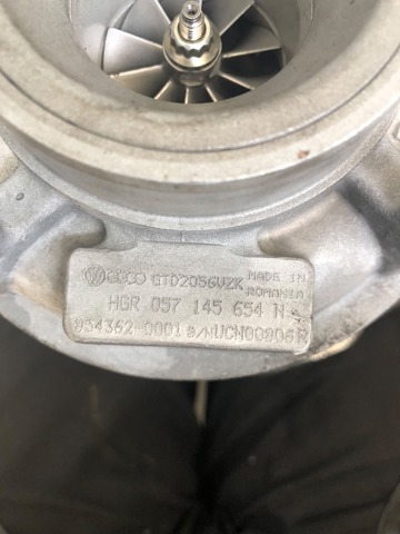 VAG 057145654N Турбина в наличии Черкассы