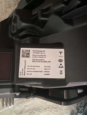 151495300C TESLA Фара правая купить в Днепр