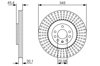 Передний тормозной диск 0986479A24 BOSCH