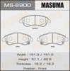 Колодки тормозные MS8900 MASUMA