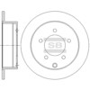 Задний тормозной диск SD4333 HI-Q