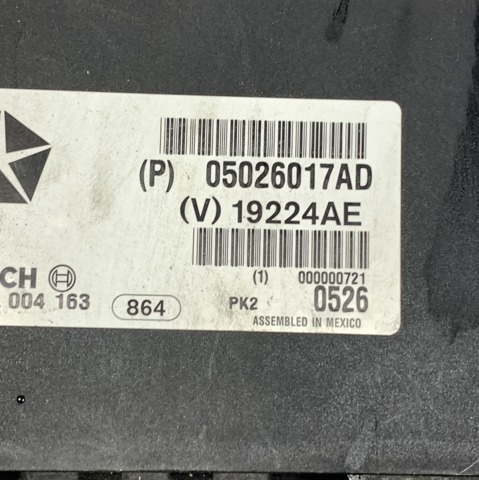 CHRYSLER 05026017AD в наличии Украина
