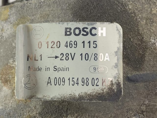 MERCEDES A0091549802 Генератор в наличии Каменское