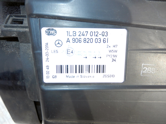 MERCEDES A9068200361 Фара левая в наличии Хмельницкий