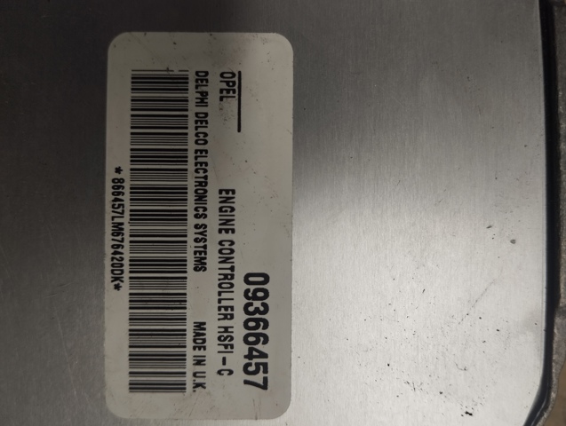 OPEL 09366457 Модуль управления (ЭБУ) двигателем в наличии Винница