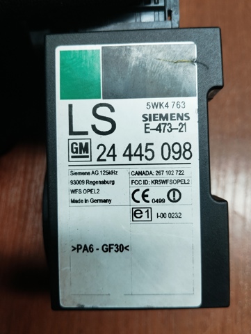GM 24445098 Антенна (кольцо) иммобилайзера в наличии Тернополь