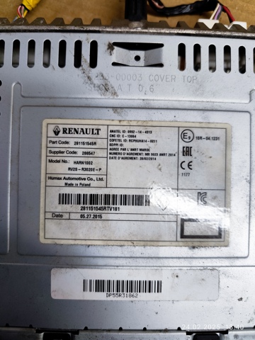 281151545R RENAULT Магнитола (радио AM/FM) купить в Житомир