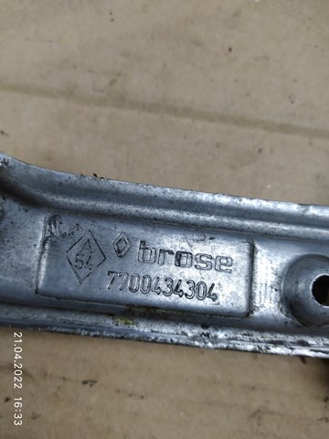 RENAULT 7700434304 Механизм стеклоподъемника двери задней правой в наличии Чернигов