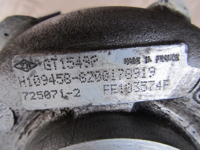 RENAULT 8200178919 Турбина в наличии Запорожье