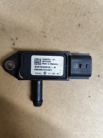 8201043914 RENAULT Датчик давления выхлопных газов купить в Николаев