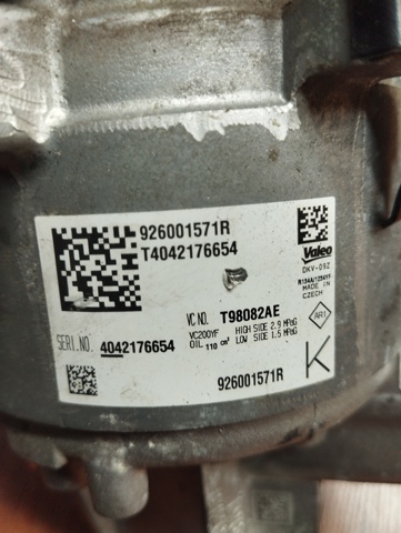 926001571R RENAULT Компрессор кондиционера купить в Полтава