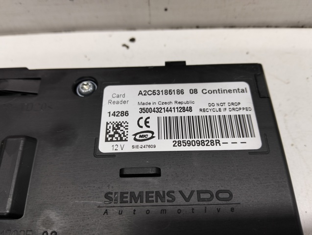 285909828R RENAULT Замок зажигания купить в Полтава