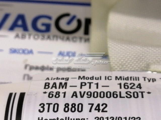 3T0880742 VAG Подушка безопасности (AIRBAG) шторка боковая правая купить в Ужгород