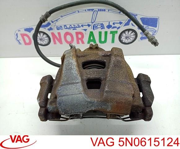 Суппорт тормозной, передний, правый 5N0615124 VAG