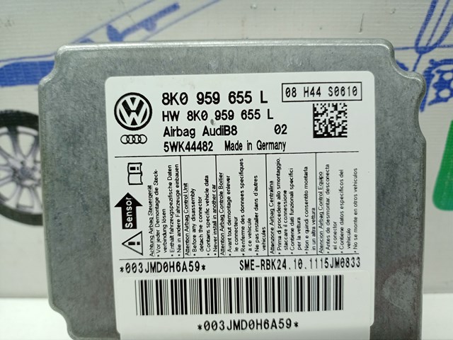 8K0959655L VAG Модуль-процессор управления подушкой безопасности (ЭБУ AIRBAG) купить в Черкассы