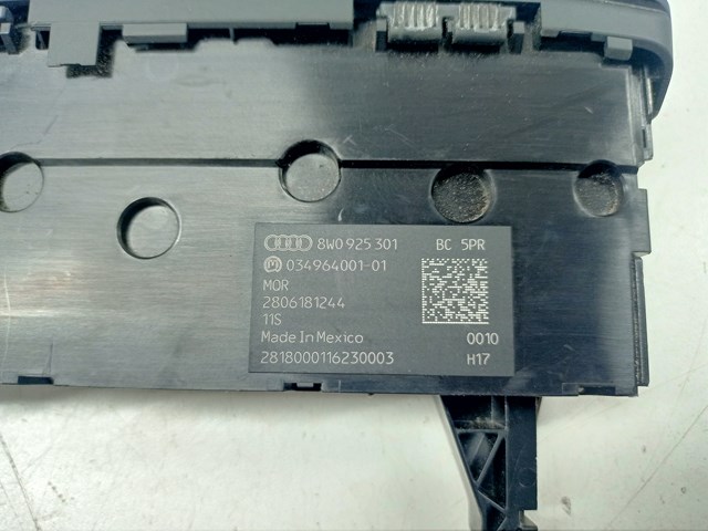 VAG 8W0925301BC5PR Блок кнопок центральной консоли в наличии Украина