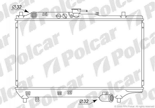 Радиатор охлаждения 4504081 POLCAR