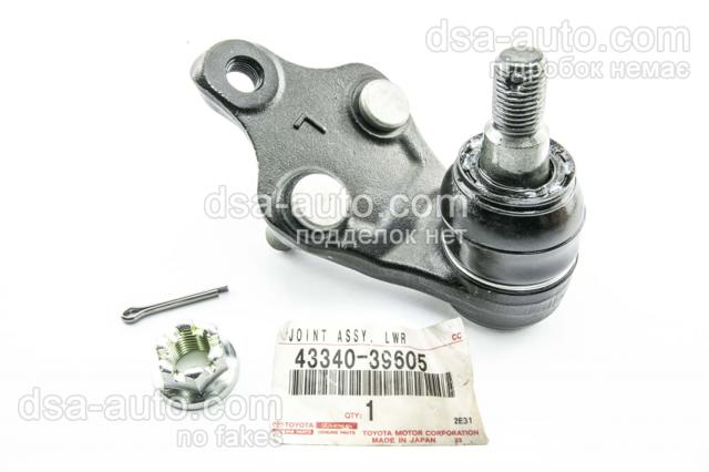 Левая нижняя шаровая опора 4334039605 TOYOTA