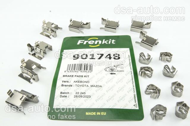 Комплект пружинок крепления дисковых передних колодок 901748 FRENKIT