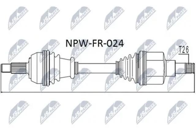 Привод в сборе левый NPWFR024 NTY