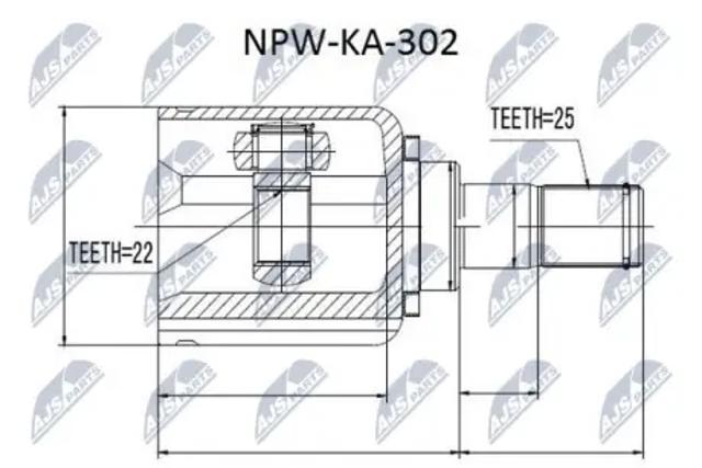 Внутренняя граната NPWKA302 NTY