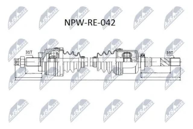 Привод правый NPWRE042 NTY