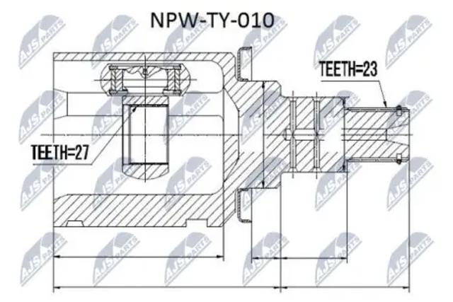 Граната внутренняя передняя левая Lexus RX 300/330/350/400H