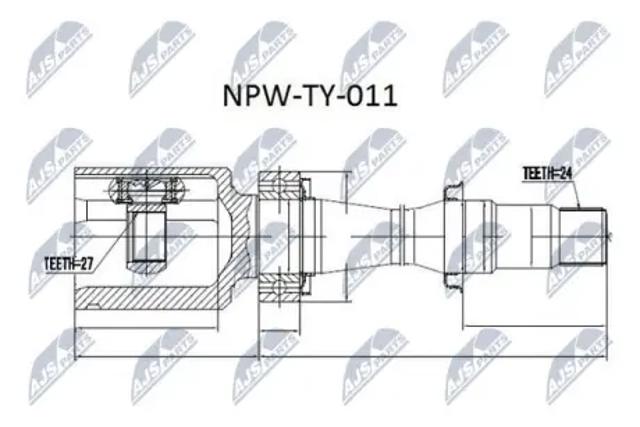 Граната внутренняя передняя правая NPWTY011 NTY