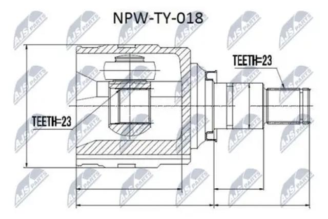 Шарнир привода внутренний NPWTY018 NTY