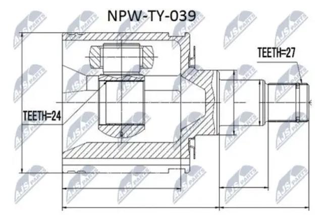 Внутренняя граната Toyota Land Cruiser 90