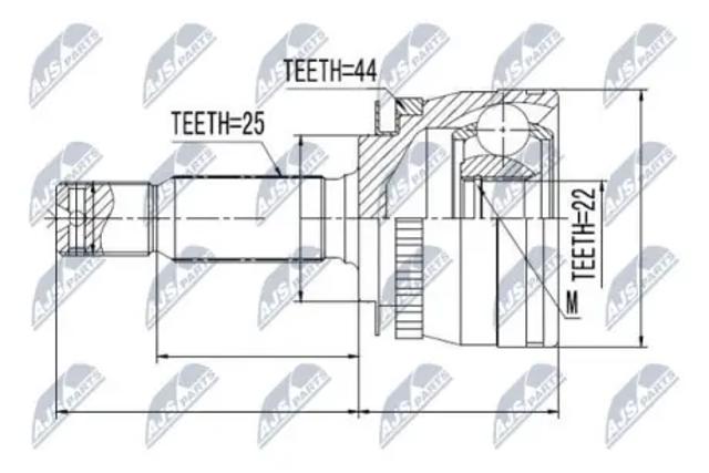 Граната колесная NPZKA312 NTY