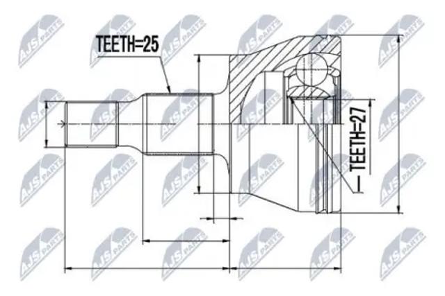 NPZME008 ШРУС наружный передний купить Харьков