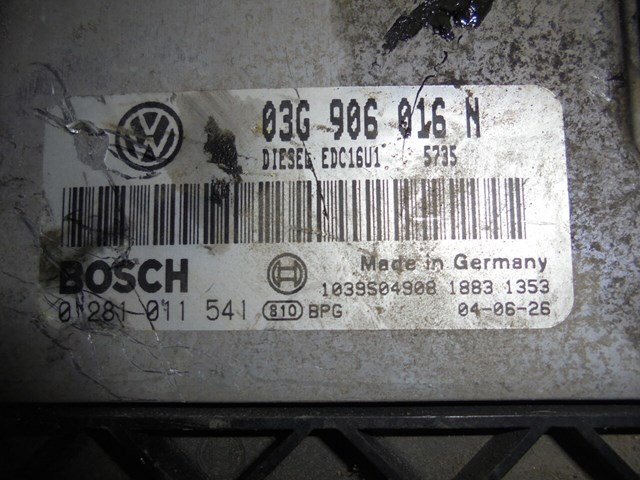 03G906016N VAG Модуль управления (ЭБУ) двигателем купить в Кривой Рог